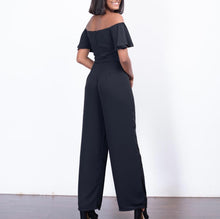 Load image into Gallery viewer, Off Shoulder Frill Sleeve Jumpsuit
