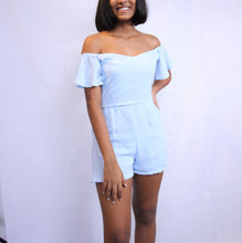 Load image into Gallery viewer, Off Shoulder Frill Sleeve Romper
