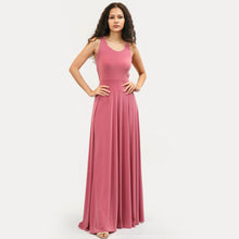 Load image into Gallery viewer, Criss Cross Back Flared Evening Gown

