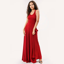 Load image into Gallery viewer, Criss Cross Back Flared Evening Gown
