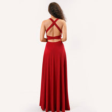 Load image into Gallery viewer, Criss Cross Back Flared Evening Gown

