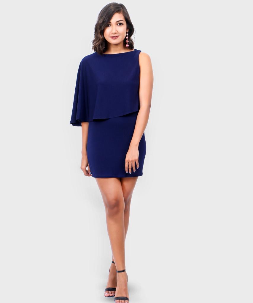 Cape Sleeve Bodycon Mini Dress – 1.O.A.K