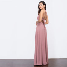 Load image into Gallery viewer, Halter Tie Back Evening Dress
