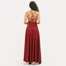 Load image into Gallery viewer, Criss Cross Tie Back Evening Gown

